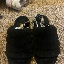 Black Fluffy Slip On Women’s UGGS