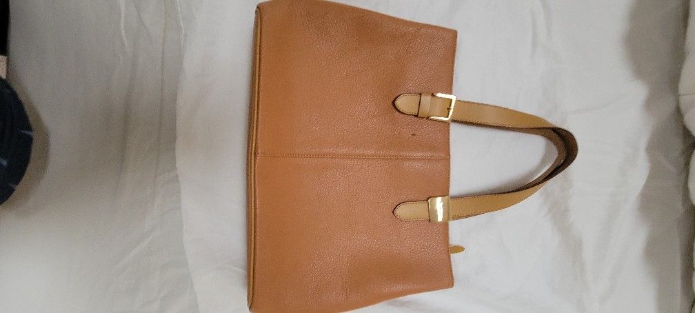 Burberry Leather Tote Tote Bag