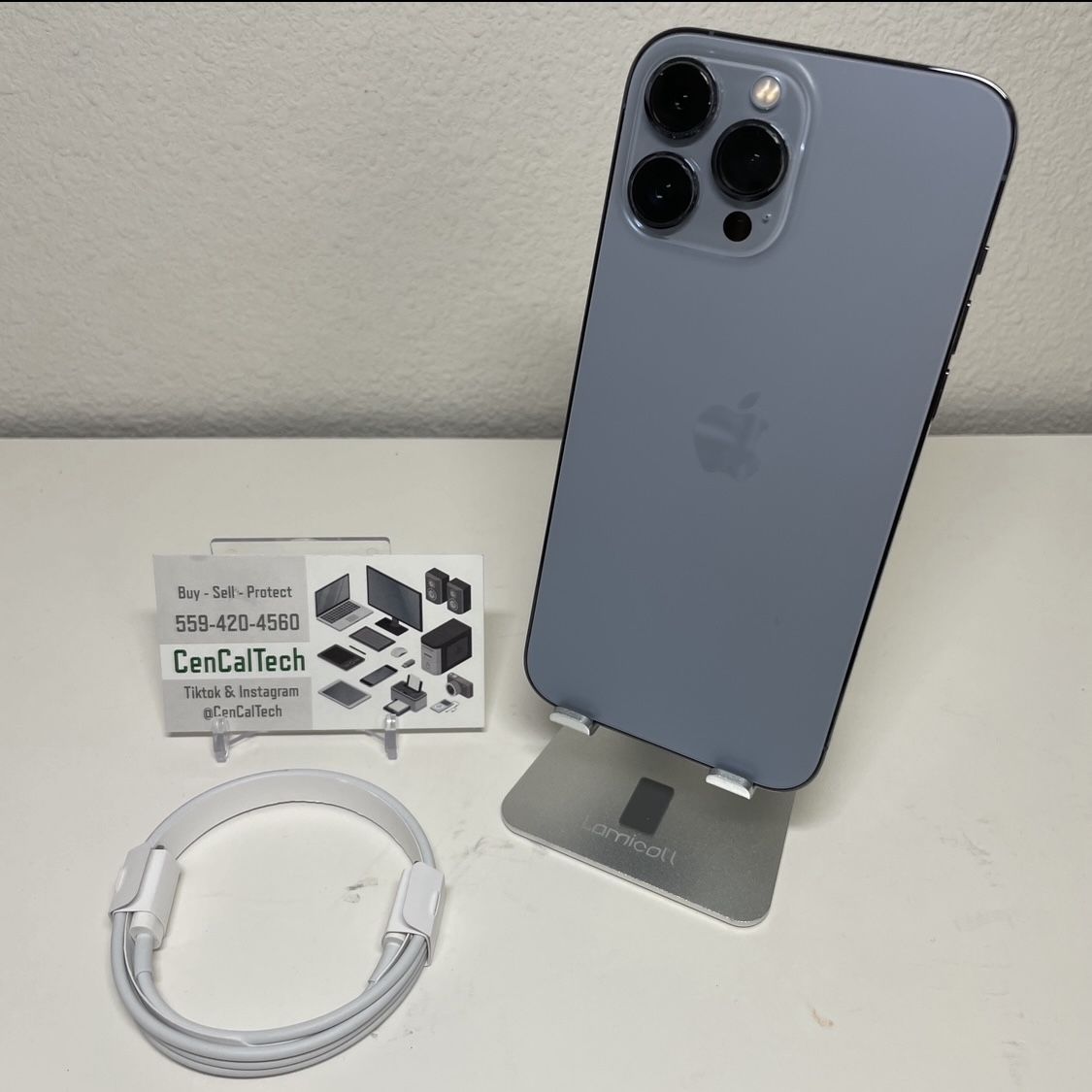 iPhone 13 Pro Max 512gb At&t and Cricket Carrier with 87% Battery Health In Good Condition