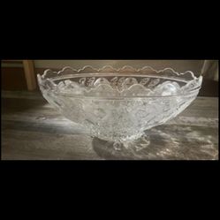 Vintage crystal treat bowl