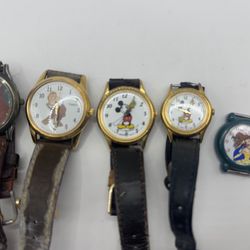 Vintage Disney Watch Lot UNTESTED