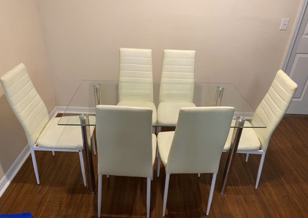 Kitchen Table With 6 Chairs 