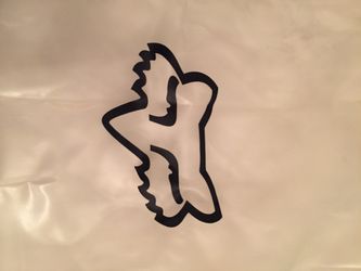 Amazing fox racing clear jacket. Fluid MX. You can see through it. It’s cool.