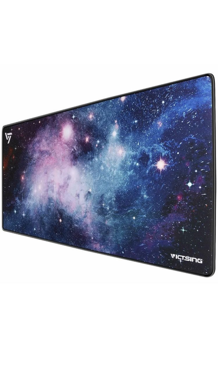 VicTsing Galaxy Themed Gaming Mouse Pad Thick Large Non-Slip Keyboard Pad