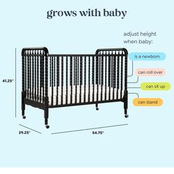 Jenny Stationary Crib- Like New