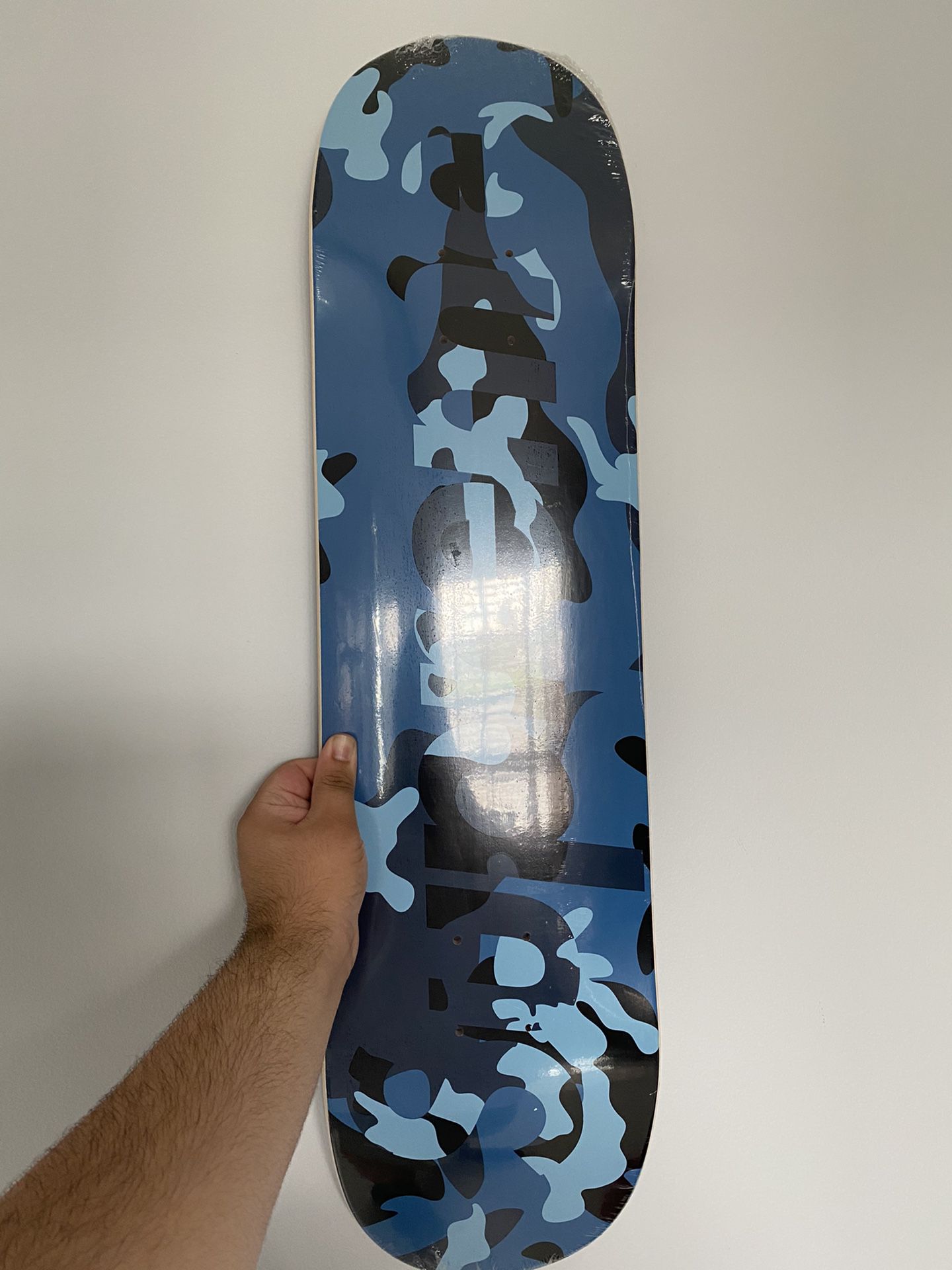 Supreme Blue Camo Logo Skatebord