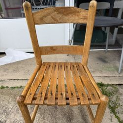 Vintage Child’s Slatted Chair