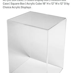 5 Sided, Acrylic, Display Case