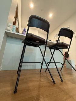 IKEA Franklin Foldable Bar Stools (Set of 2) — Black