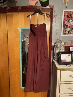 Burgundy Bridesmaid Dress 