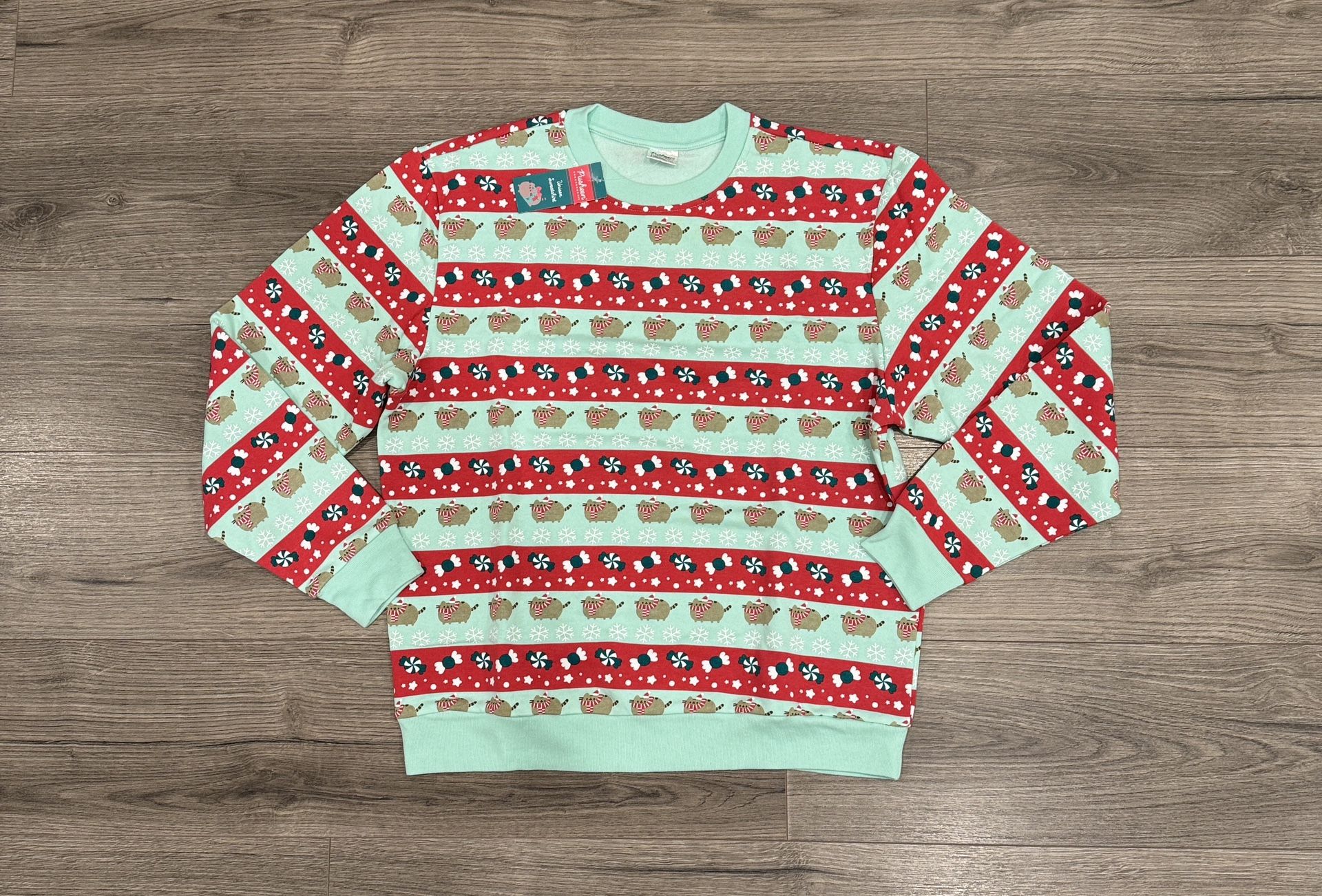 Pusheen Box Christmas Cat Ugly Christmas Sweatshirt Men’s Size Large