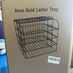 Rose Gold 4 Tray Organizer 
