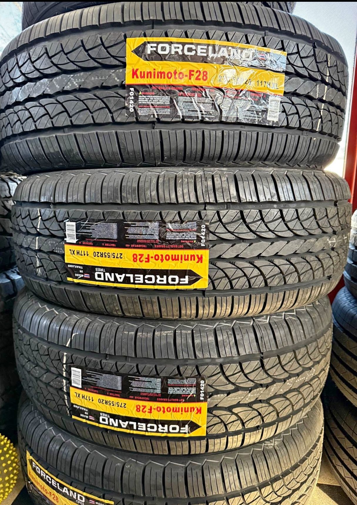 275 55 20 Vendo Un Set De Llantas Nuevas Con Garantía Marca FORCELAND