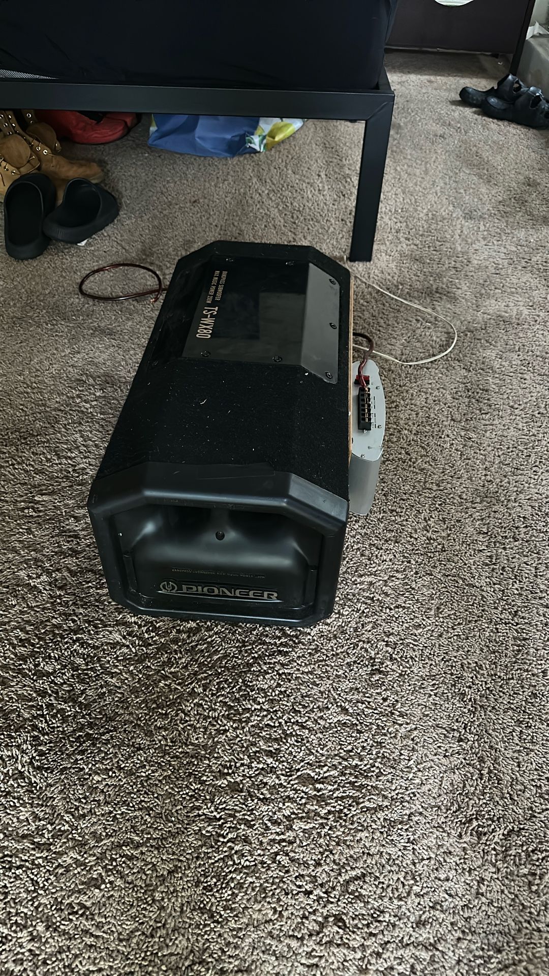 250w Pioneer Subwoofer w/ Small Amp Attached