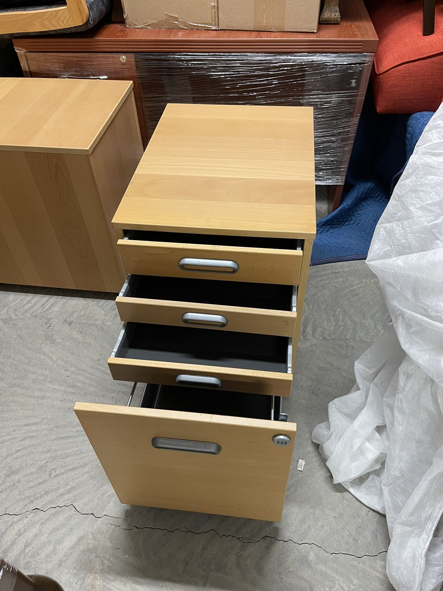 2 Locking/ Rolling Cabinets