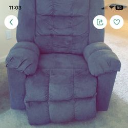 Beautiful Blue Recliner Chair