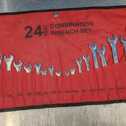 24 Combination Wrench Set