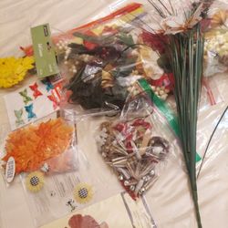 Art Suppies ,flowers, And Decorations , All For 5. Dollars