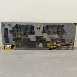 CAT Motorized Construction Express Train Set Battery with Tracks (Good condition) PICK UP IN CORNELIUS