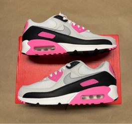 Nike Air Max 90 White Pink Black Women’s size 10 running shoes NEW!