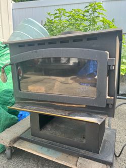King Wood Burning Stove with Glass Door