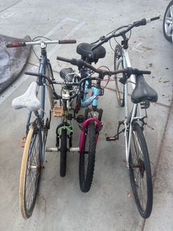 4 Used Bikes Mixed Sizes