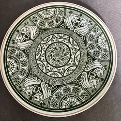 Nexus Design Limited Edition Plate Bone China British Made Green White Kells 1591