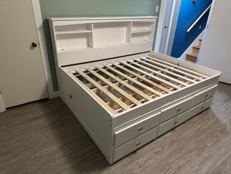 Full Size Bed Frame With Tons Of Storage