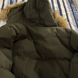 Men’s XL Cole Hann Winter Coat W/Fur