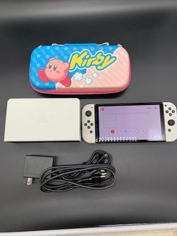 NINTENDO SWITCH W/ KIRBY CASE #33841