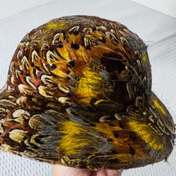 Vintage Mid Century 50s Pheasant Hat
