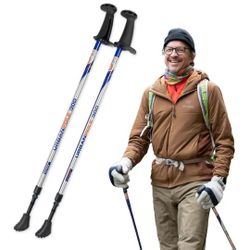 Urban Poling Series 300 Urban Poles – 1 Pair – Fitness Edition- Patented Ergonomic CoreGrip™ for Stability – Adjustable, Collapsible, Lightweight for 