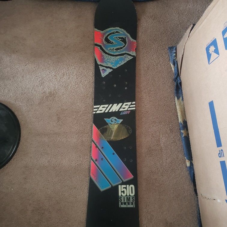 Vintage Sims Snowboard