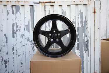 18 INCH STAGGERED SET AVID 1 AV 42 STYLE WHEELS RIMS 18X8.5 +35 / 18X9.5 +35 (5X114.3) CB: 73.1