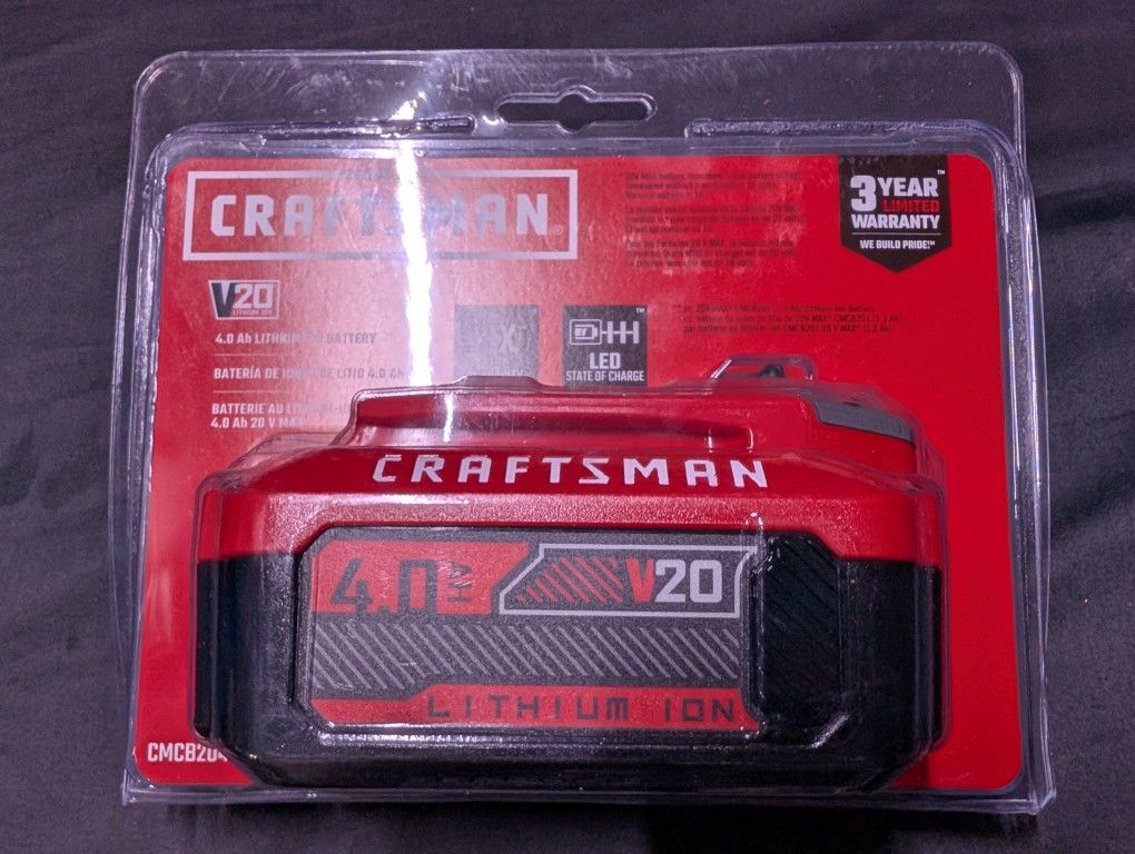 Craftsman 20v 4.0 Ah Battery
