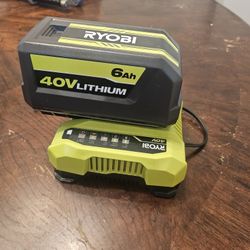 Ryobi 6ah Battery With Rapid Charger