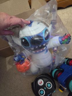 Stitch as mummy popcorn bucket