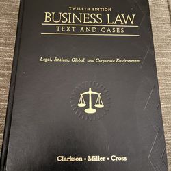 Business Law “TEXT AND CASES” twelfth edition