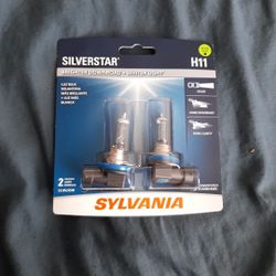 Sylvania Silverstar H11 Pair Set High Performance Headlight 2 Bulbs 6211/OB