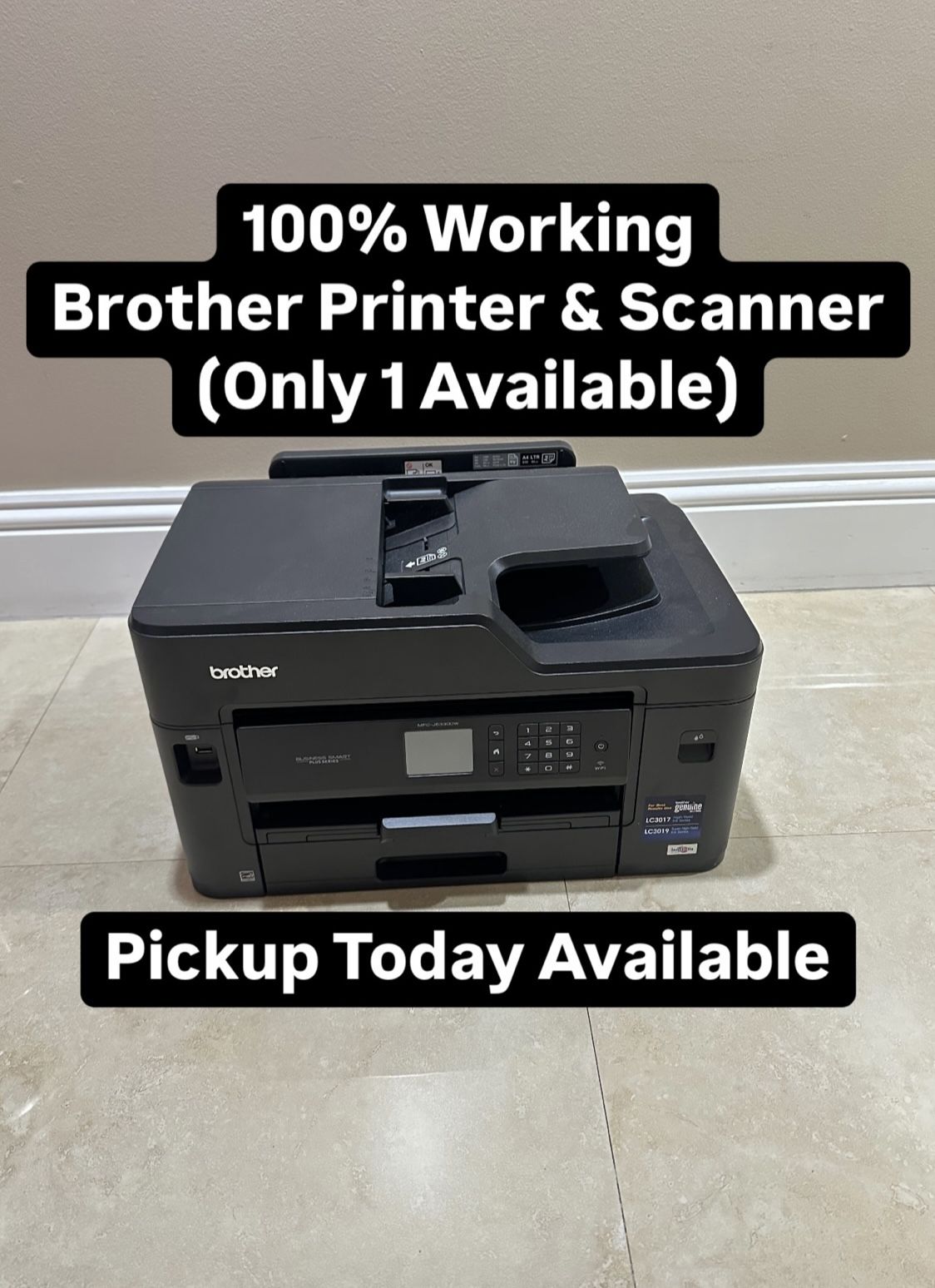 100% Working Brother Printer & Scanner (Only 1 Available) Pickup Today Available