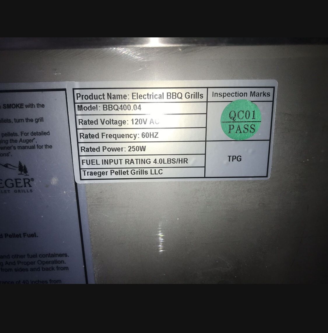 Traeger Select Pro Wood Pellet Grill LIKE NEW