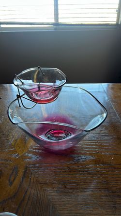Chip Dip MCM Indiana Glass Vintage