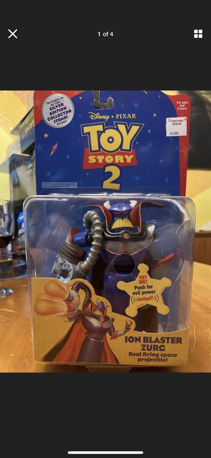 Disney Pixar Toy Story 2 Ion Blaster Zurg MOC Figure Collectible