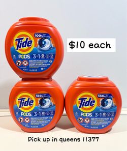 Tide pods 42ct -$10 each