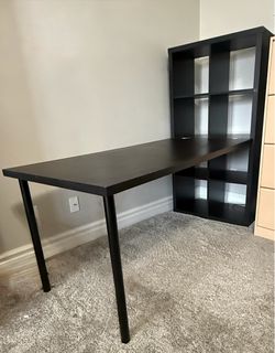 IKEA Desk with Bookshelf
