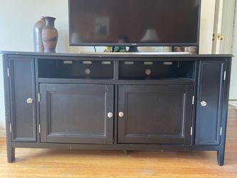 Lively black tv cabinet/storage