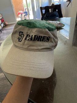 Padres hat, custom on top.