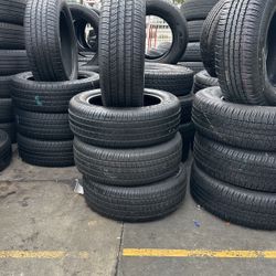235/55R18 GOODYEAR A SET OF FOUR USED TIRES