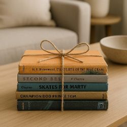 Vintage Mid-Century Hardcover Book Bundle – Decorative Set
