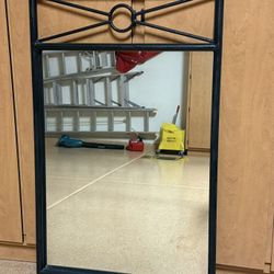 Decorative Black Iron Mirror 